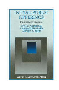 Vorderes Coverbild Initial Public Offerings: Findings and Theories