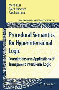 Vorderes Coverbild Procedural Semantics for Hyperintensional Logic