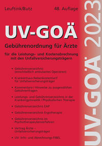 Vorderes Coverbild UV-GOÄ Gebührenordnung für Ärzte für die Leistungs- und Kostenabrechnung mit den Unfallversicherungsträgern incl. Abrechnungsfibel + CD