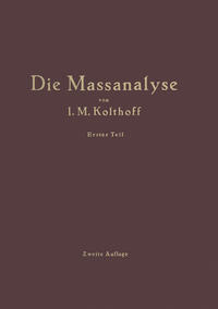 Vorderes Coverbild Die Theoretischen Grundlagen der Massanalyse