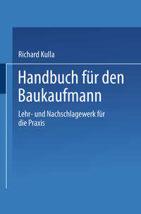 Vorderes Coverbild Handbuch für den Baukaufmann