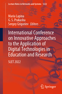 Vorderes Coverbild International Conference on Innovative Approaches to the Application of Digital Technologies in Education and Research