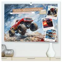 Vorderes Coverbild Wilde Monstertrucks (hochwertiger Premium Wandkalender 2026 DIN A2 quer), Kunstdruck in Hochglanz