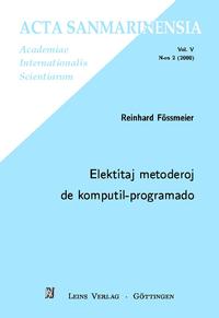 Vorderes Coverbild Elektitaj metoderoj de komputil-programado