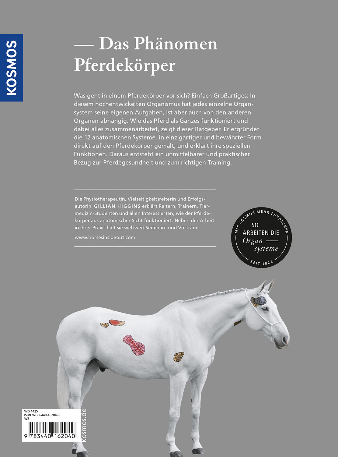 Rückseitencover Anatomie verstehen - Die Organe des Pferdes