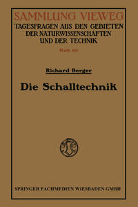 Vorderes Coverbild Die Schalltechnik