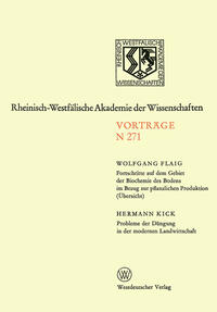 Vorderes Coverbild Fortschritte auf dem Gebiet der Biochemie des Bodens im Bezung zur pflanzlichen Produktion (Übersicht). Probleme der Düngung in der modernen Landwirtschaft