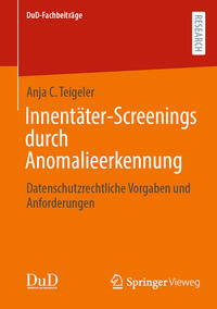 Vorderes Coverbild Innentäter-Screenings durch Anomalieerkennung