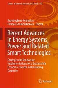 Vorderes Coverbild Recent Advances in Energy Systems, Power and Related Smart Technologies