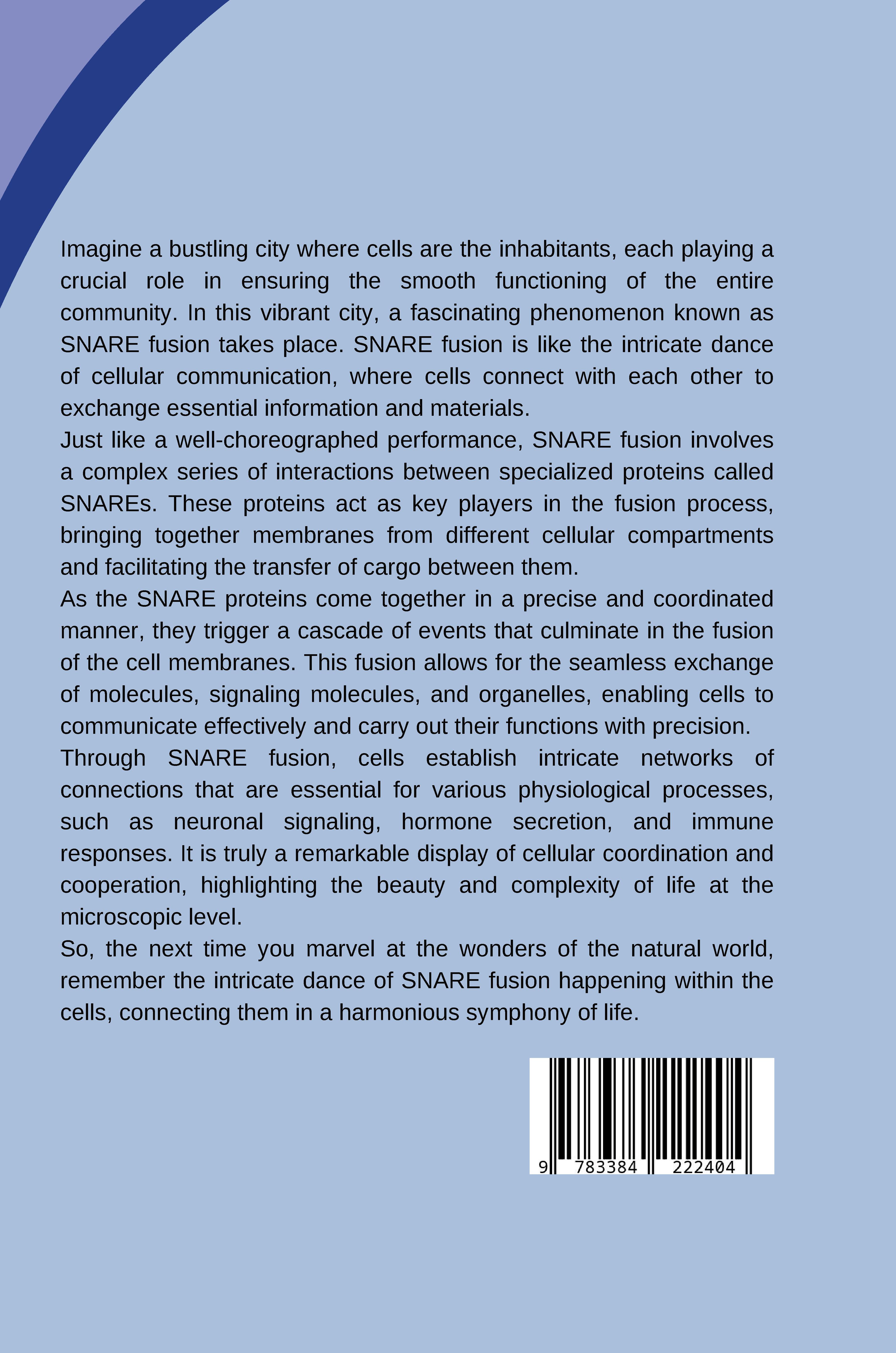 Rückseitencover Cells Connect: SNARE Fusion