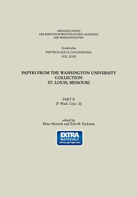 Vorderes Coverbild Papyri from the Washington University Collection St. Louis, Missouri