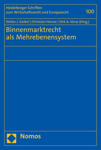 Vorderes Coverbild Binnenmarktrecht als Mehrebenensystem