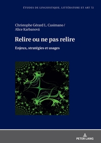 Vorderes Coverbild Relire ou ne pas relire