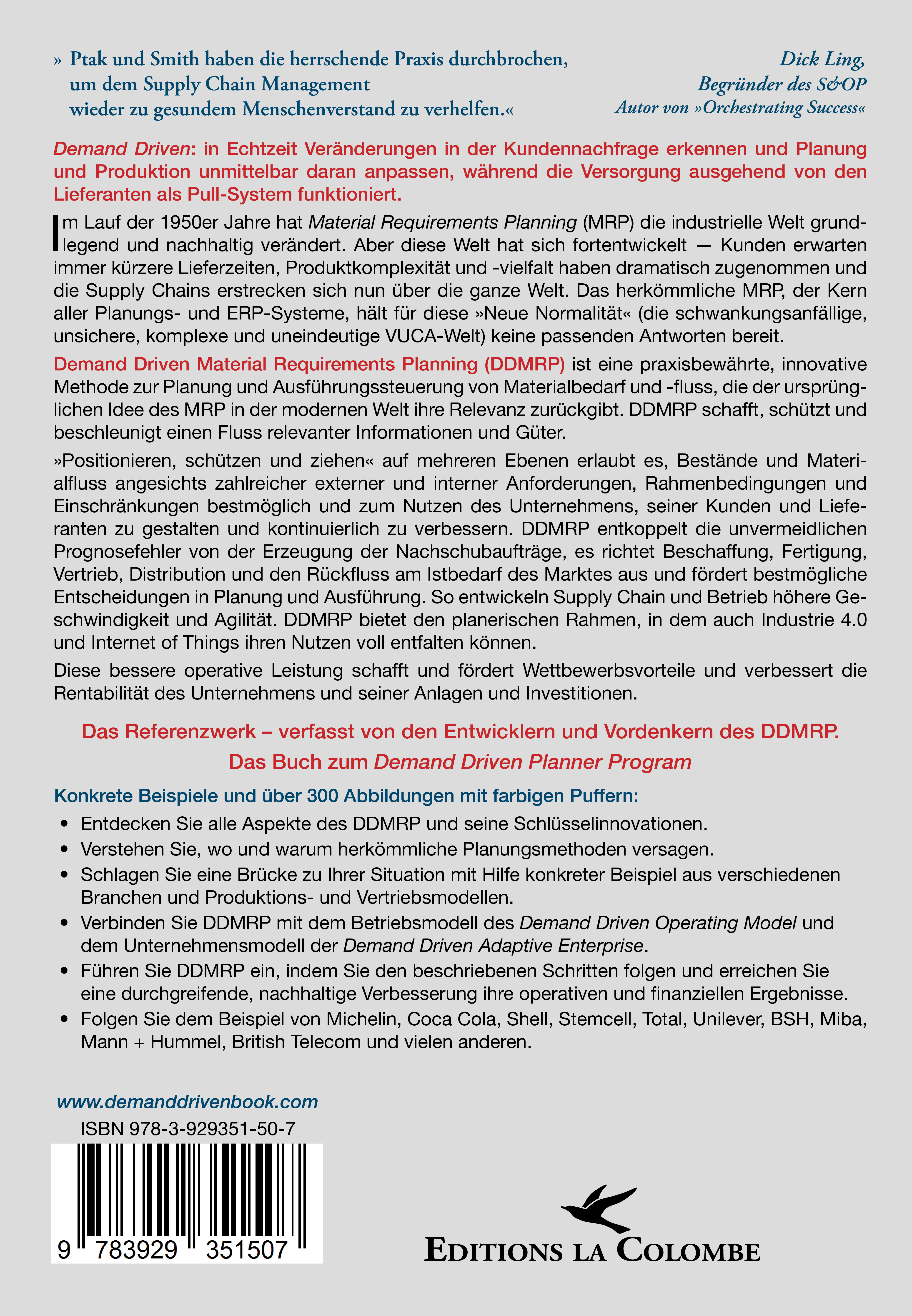 Rückseitencover Demand Driven Material Requirements Planning (DDMRP)