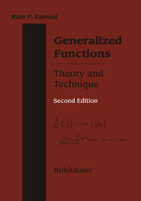 Vorderes Coverbild Generalized Functions Theory and Technique