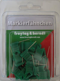 Vorderes Coverbild Markierfähnchen wehend, Grün