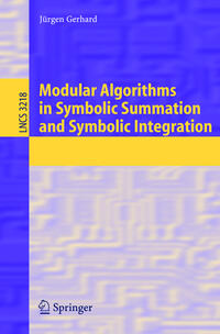 Vorderes Coverbild Modular Algorithms in Symbolic Summation and Symbolic Integration
