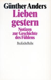 Vorderes Coverbild Lieben gestern