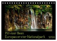 Vorderes Coverbild Plitvicer Seen - Europas erster Nationalpark (Tischkalender 2025 DIN A5 quer), CALVENDO Monatskalender