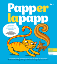Vorderes Coverbild PAPPERLAPAPP - die zweisprachige Bilderbuchzeitschrift