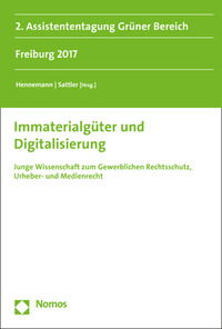 Vorderes Coverbild Immaterialgüter und Digitalisierung