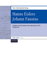 Vorderes Coverbild Hanns Eislers Johann Faustus