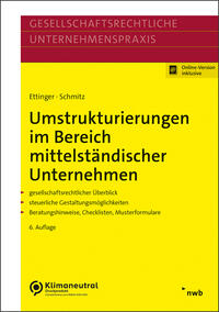 Vorderes Coverbild Umstrukturierungen im Bereich mittelständischer Unternehmen