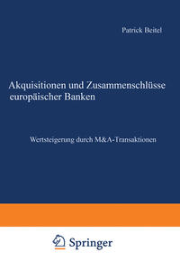 Vorderes Coverbild Akquisitionen und Zusammenschlüsse europäischer Banken