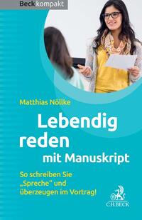 Vorderes Coverbild Lebendig reden mit Manuskript