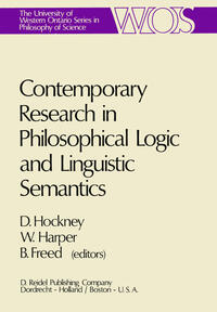Vorderes Coverbild Contemporary Research in Philosophical Logic and Linguistic Semantics