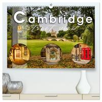 Vorderes Coverbild Cambridge street view (hochwertiger Premium Wandkalender 2025 DIN A2 quer), Kunstdruck in Hochglanz