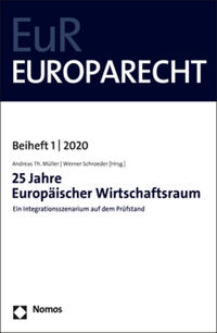 Vorderes Coverbild 25 Jahre Europäischer Wirtschaftsraum