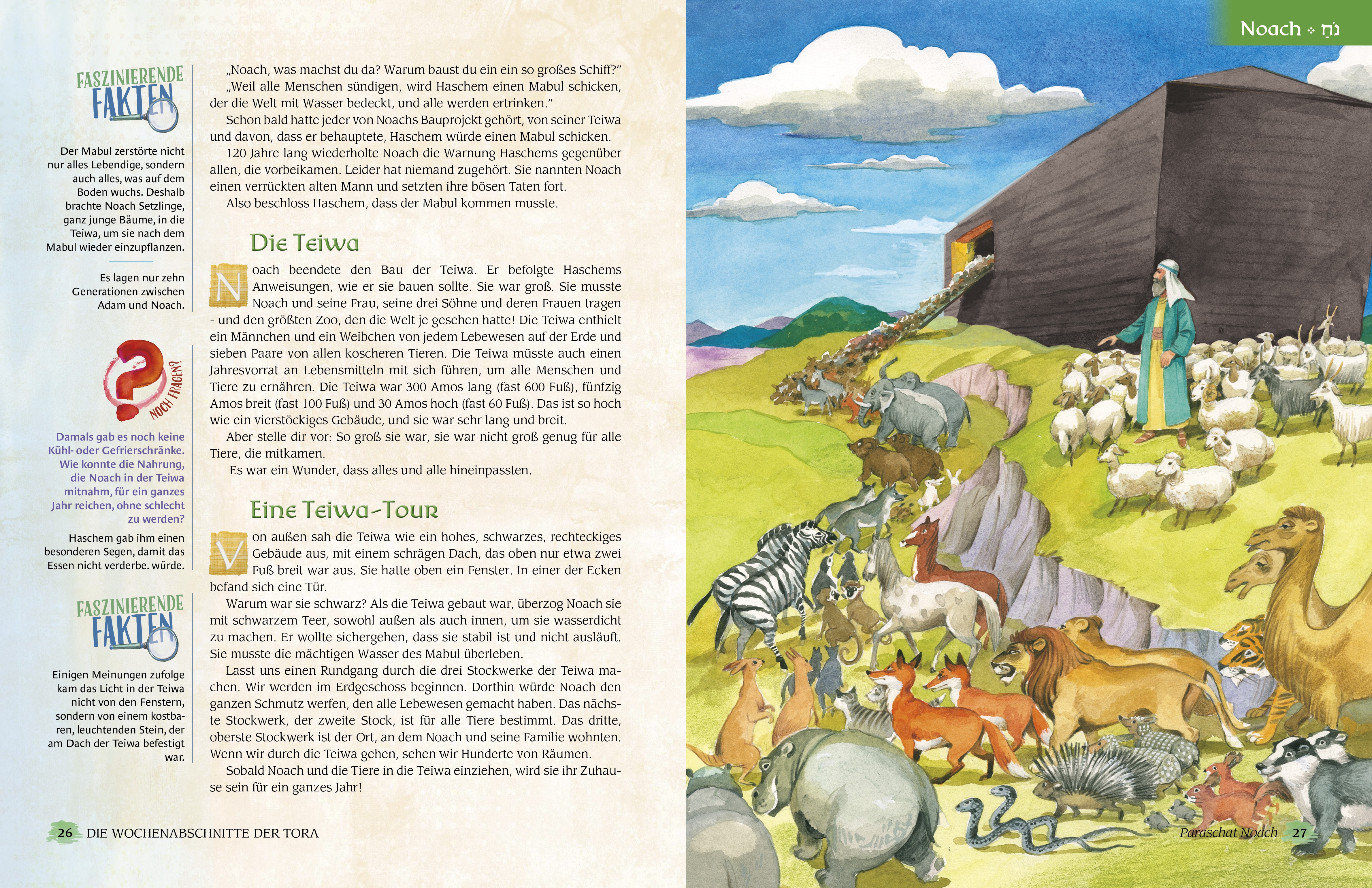 Beispielinhalt (Bild) Die Wochenabschnitte der Tora. Buch Bereschit.