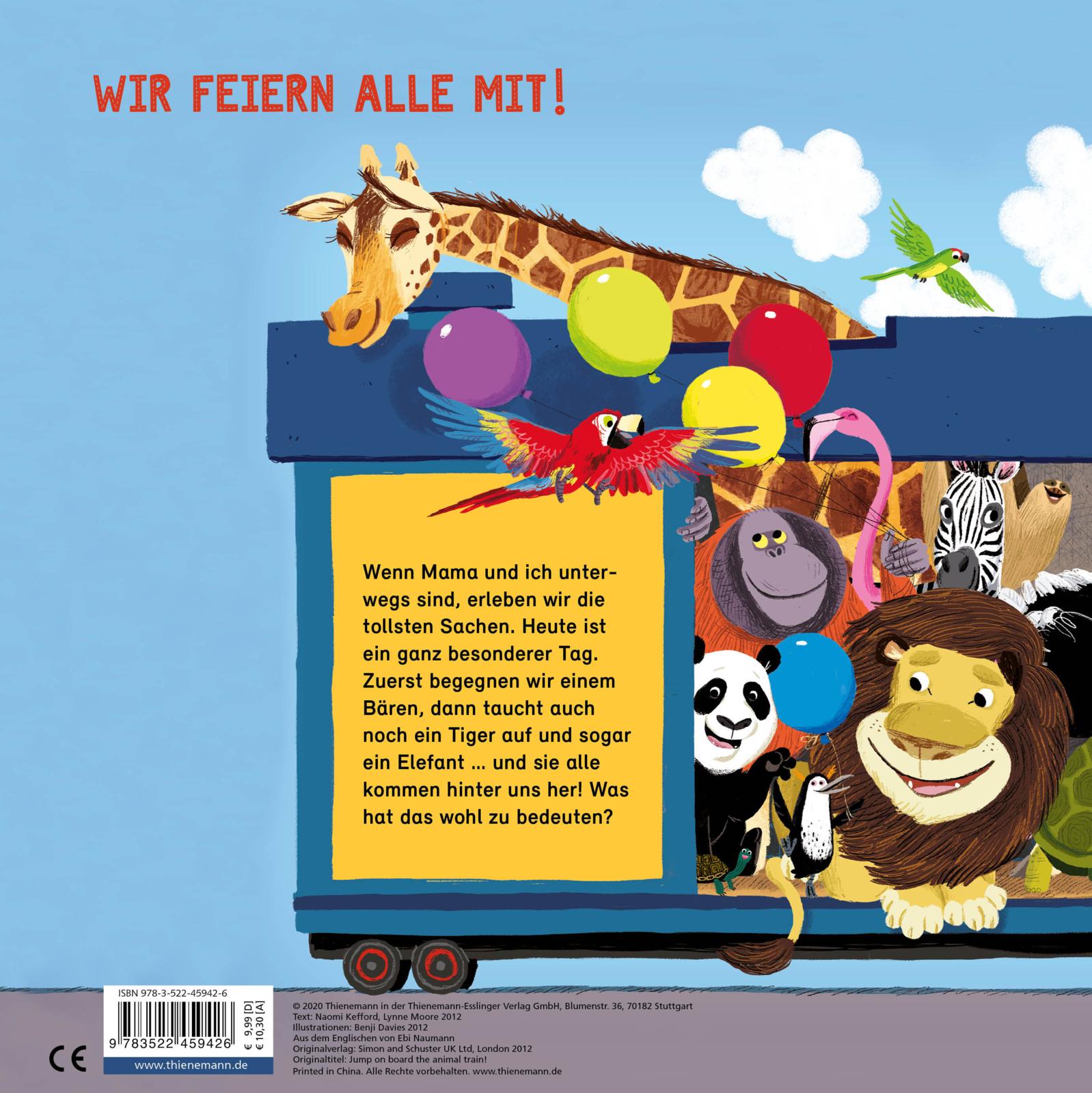 Rückseitencover Mein kunterbunter Geburtstagszug