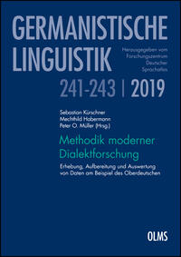 Vorderes Coverbild Methodik moderner Dialektforschung