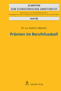 Vorderes Coverbild Prämien im Berufsfussball