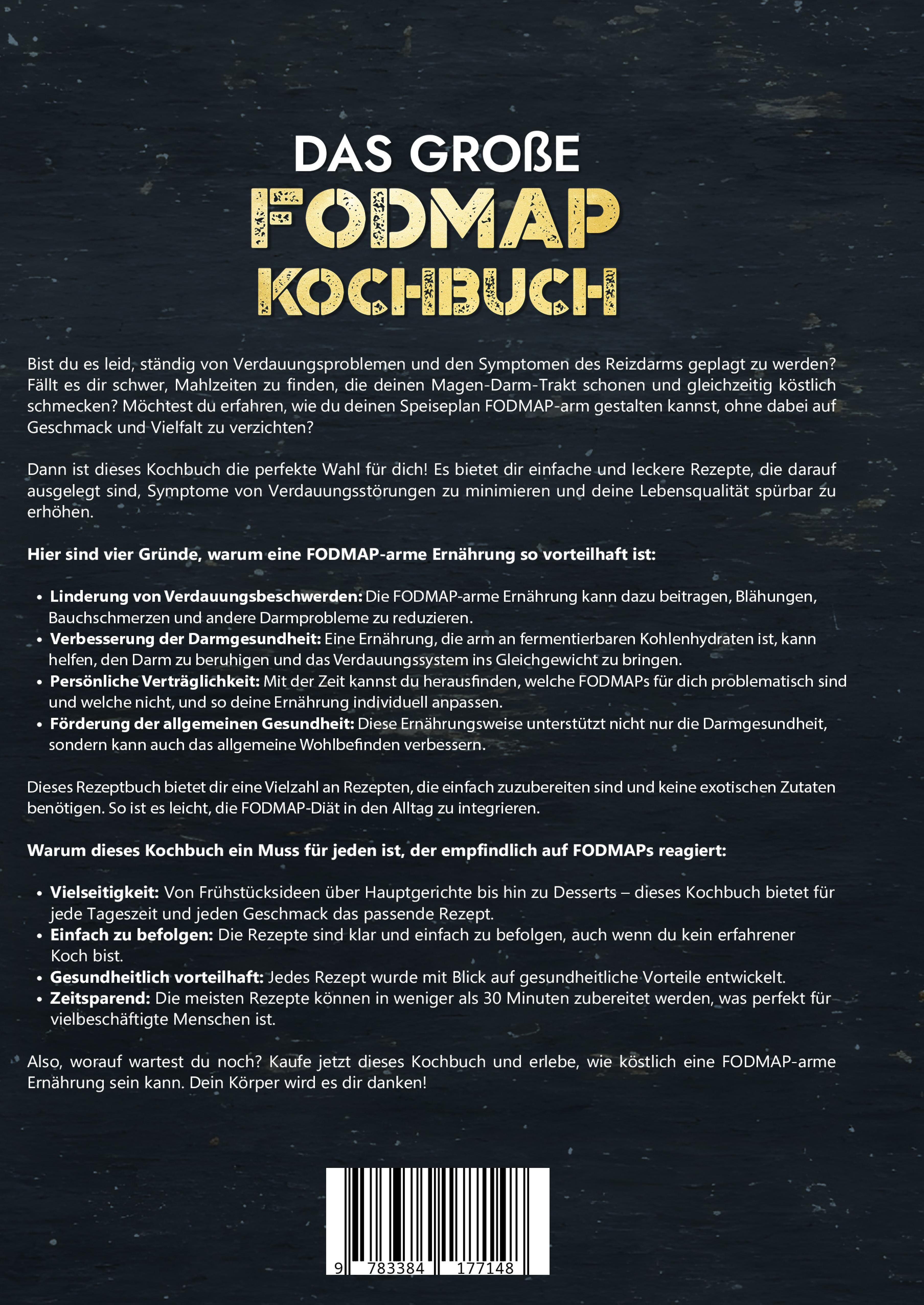 Rückseitencover Das große Fodmap Kochbuch