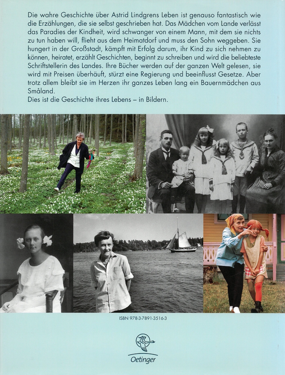 Rückseitencover Astrid Lindgren. Bilder ihres Lebens