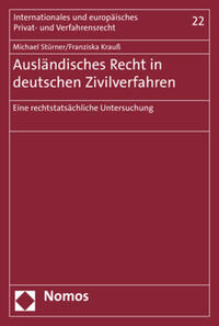 Vorderes Coverbild Ausländisches Recht in deutschen Zivilverfahren