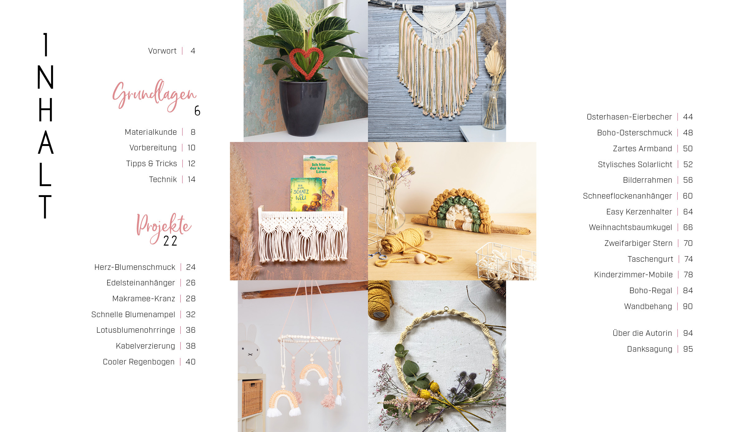 Beispielinhalt (Bild) Makramee Super Easy – Express-Projekte