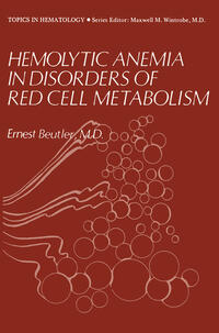 Vorderes Coverbild Hemolytic Anemia in Disorders of Red Cell Metabolism