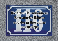 Vorderes Coverbild Die alten Hausnummern Ebersdorfer Häuser und deren Bewohner um 1948/50