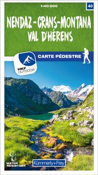 Vorderes Coverbild Kümmerly+Frey Wanderkarte 40 Nendaz, Crans-Montana 1:40.000