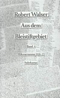 Vorderes Coverbild Aus dem Bleistiftgebiet. Mikrogramme aus den Jahren 1924–1933