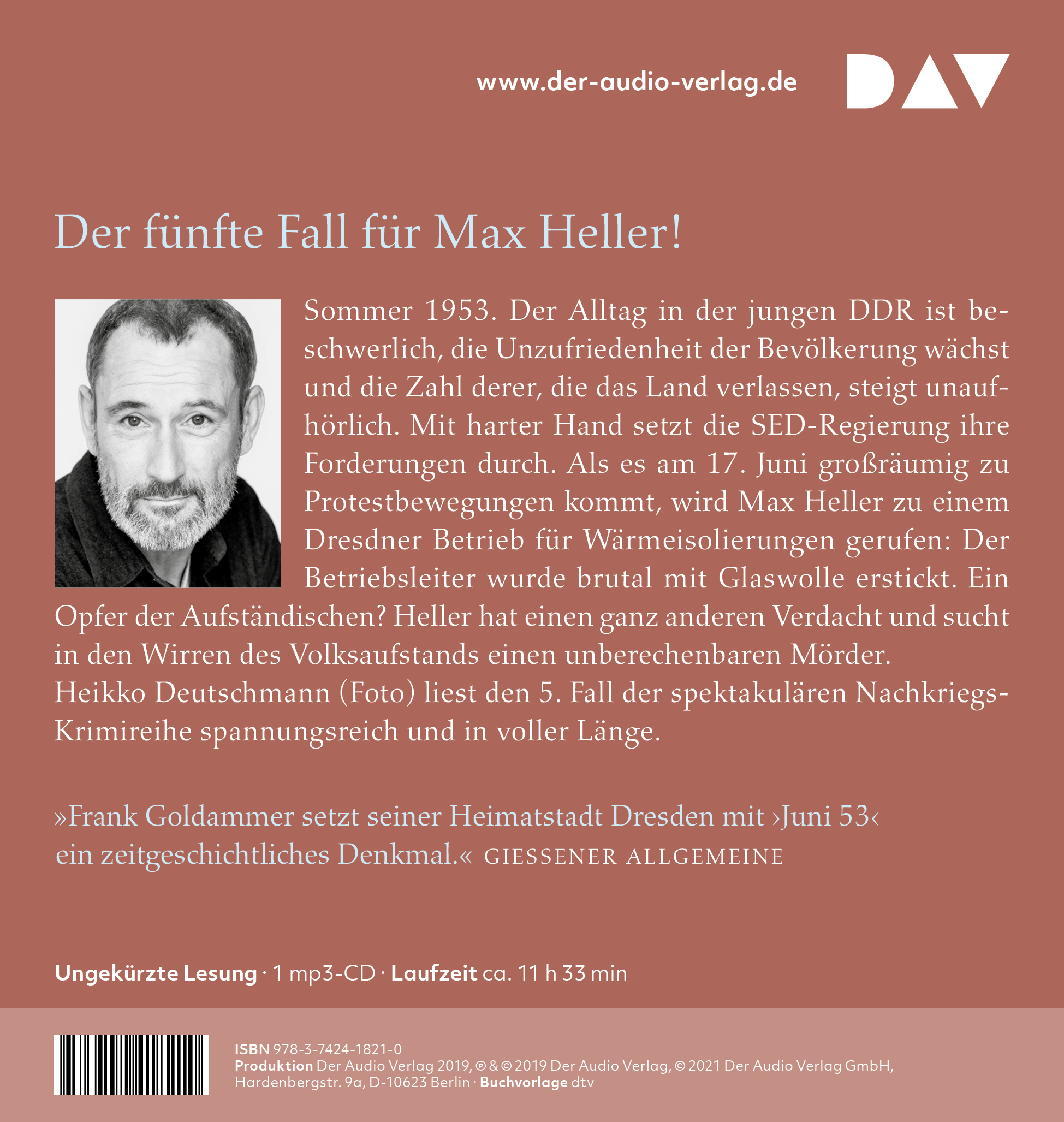 Rückseitencover Juni 53. Ein Fall für Max Heller