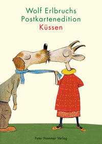 Vorderes Coverbild Wolf Erlbruchs Postkartenedition Küssen
