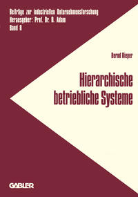 Vorderes Coverbild Hierarchische betriebliche Systeme