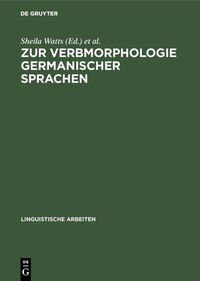 Vorderes Coverbild Zur Verbmorphologie germanischer Sprachen