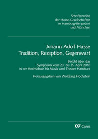 Vorderes Coverbild Johann Adolf Hasse. Tradition, Rezeption, Gegenwart