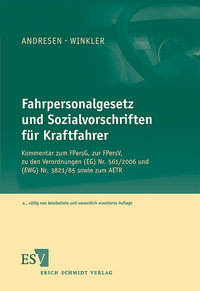 Vorderes Coverbild Fahrpersonalgesetz und Sozialvorschriften für Kraftfahrer